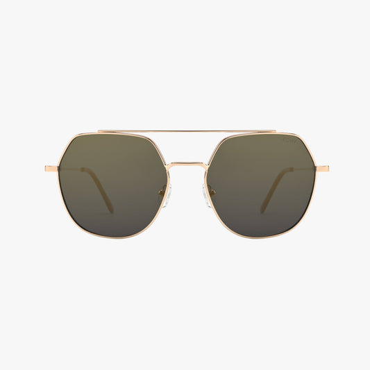 PALM BRONZE Polarized Premium Metal Geometric Sunglasses
