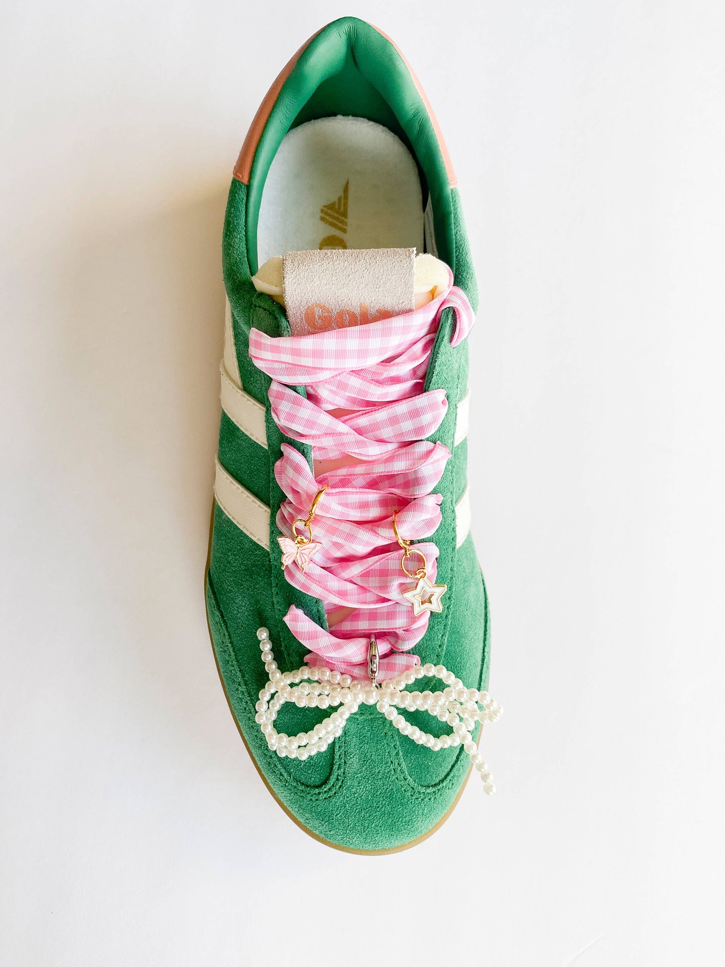 Gingham Shoe Charms and Lace Sets | Sneaker Charm Sets
