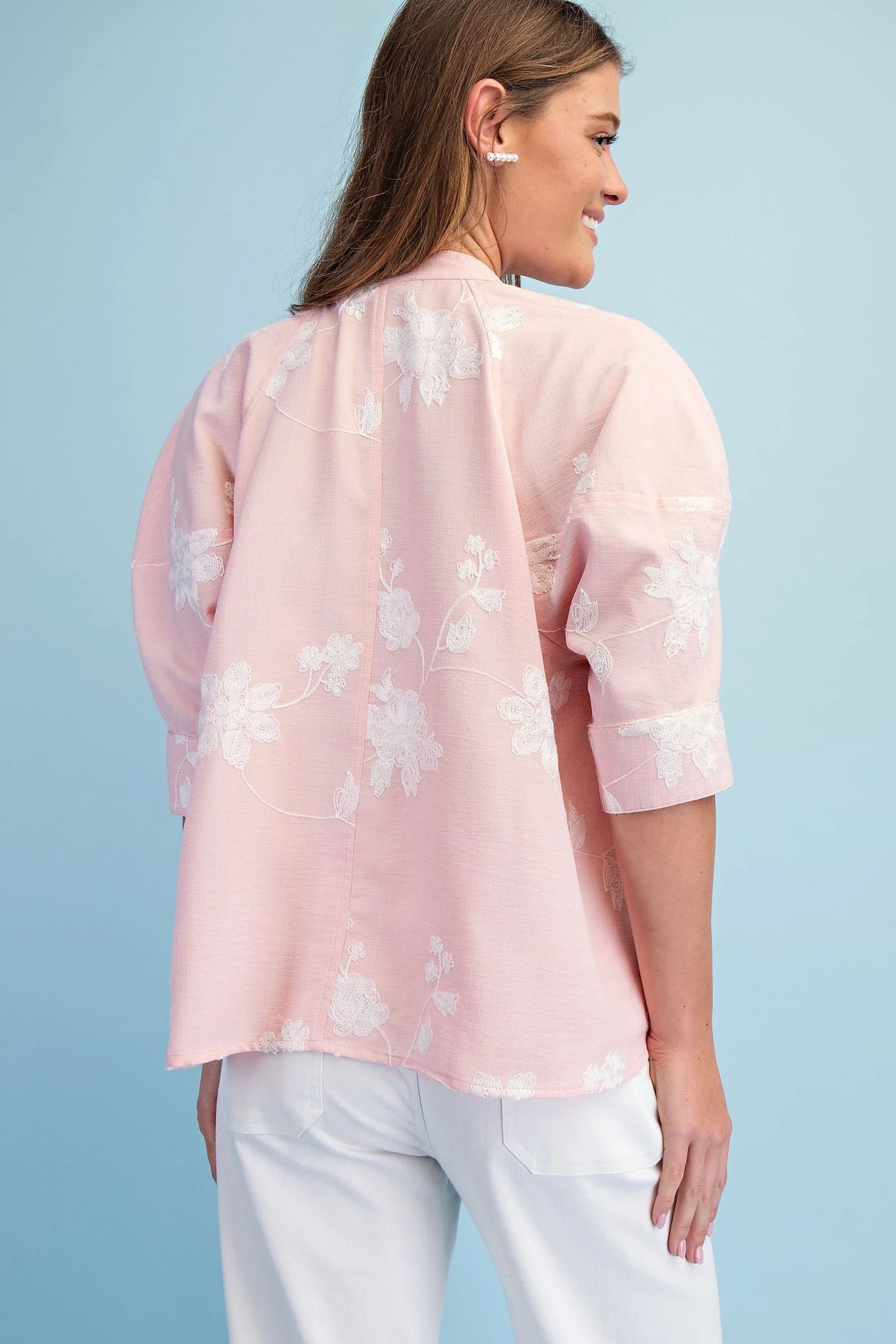 Charlotte Blooms in Pink Top