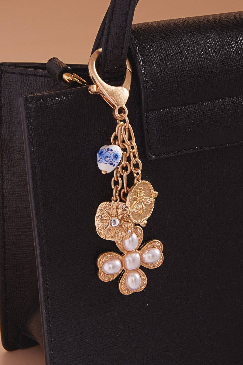 All my favs  Charm Pearl Bag Charm Keychain