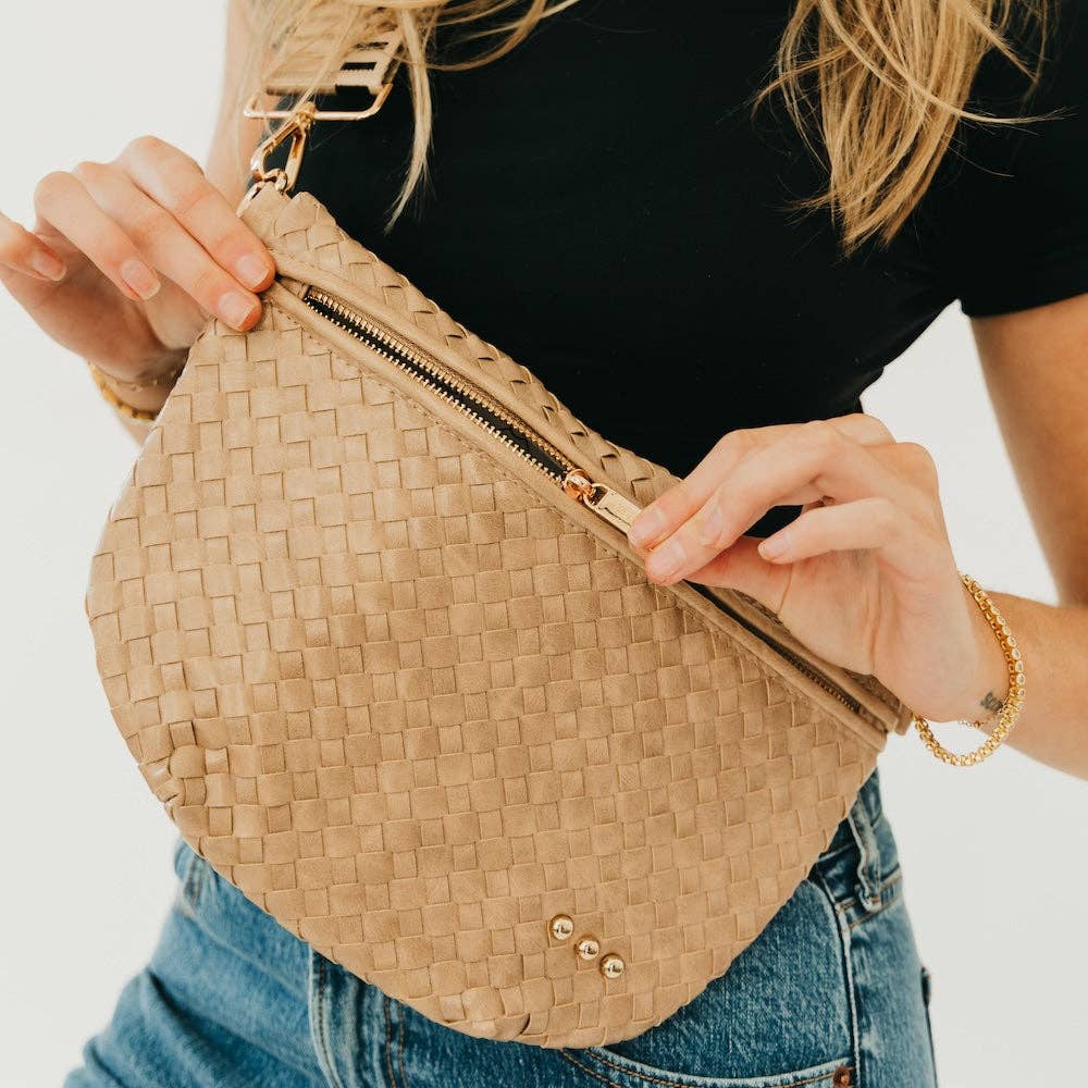 Westlyn Woven Bum Bag -Taupe
