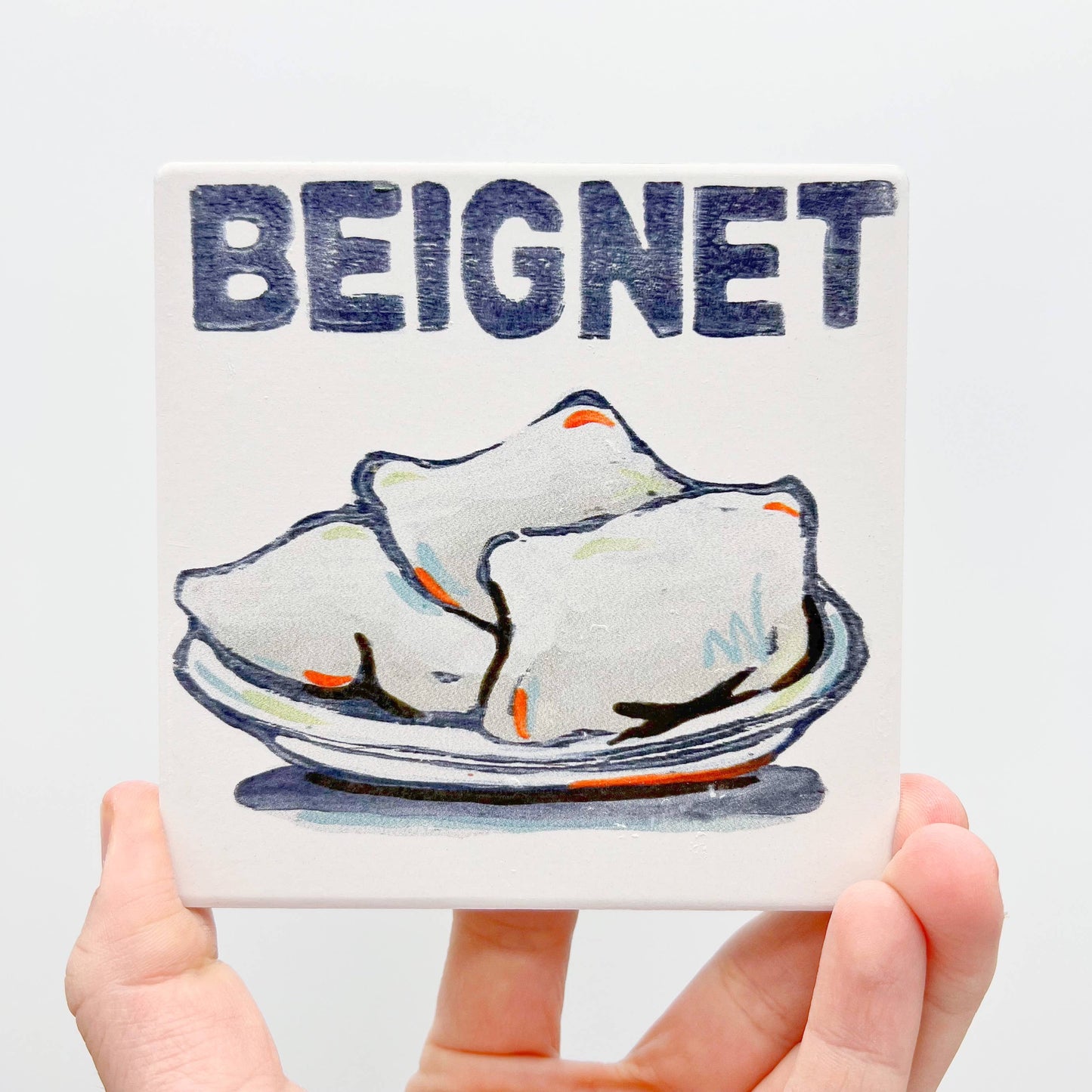 Beignet Coaster New Orleans Donut functional indoor decor