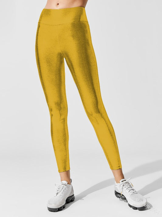 Metallic Leggings Adult - Gold Curvy