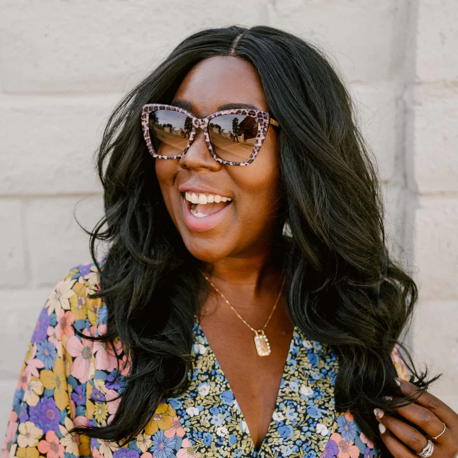 DIFF Becky II Leopard Tortoise + Brown Gradient Sunglasses