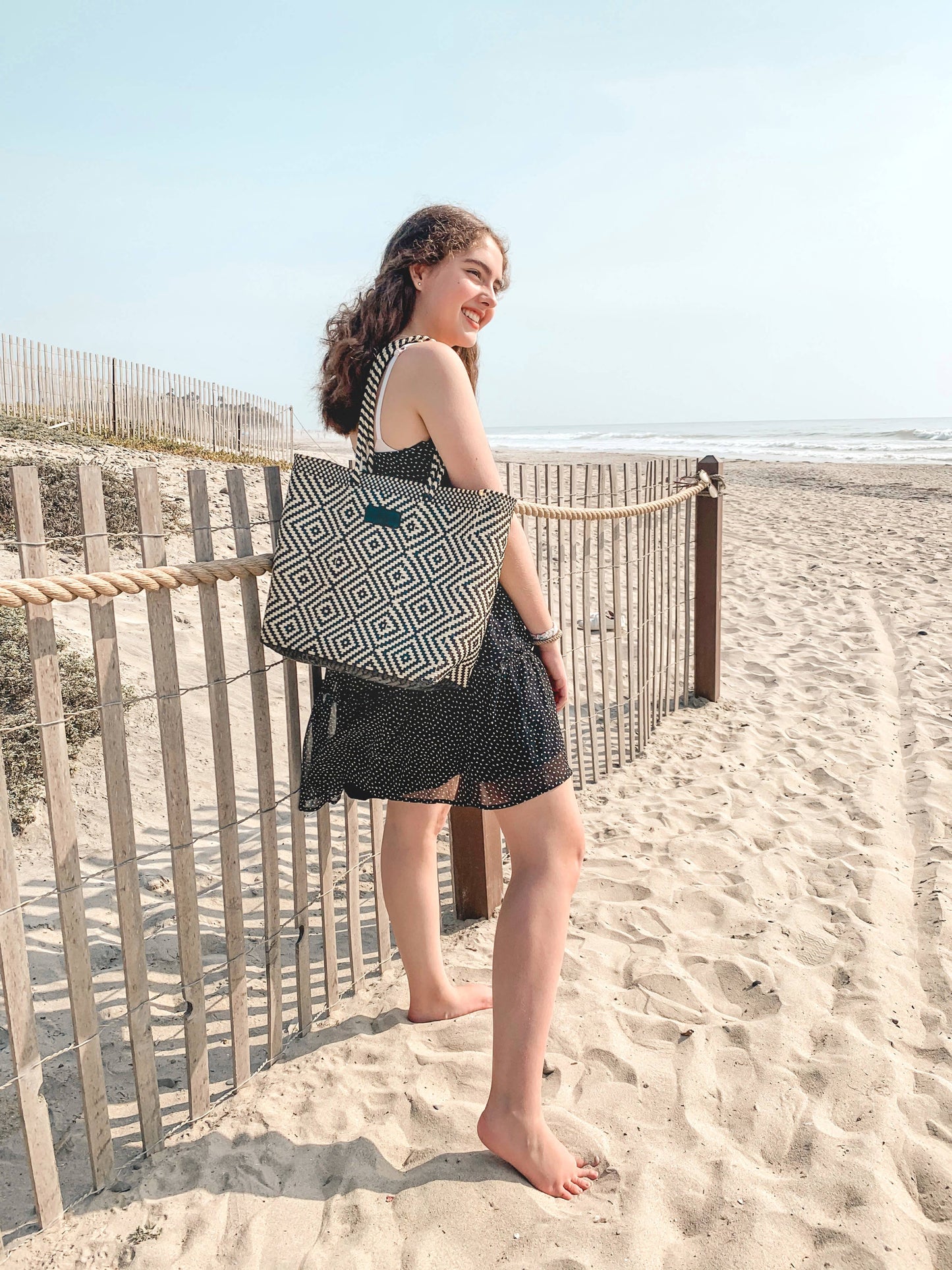 SALE 40% off Greca Woven Tote Bag