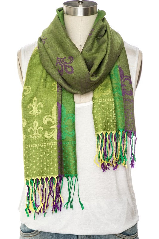 Mardi Gras Pashmina Scarf