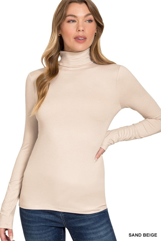 Mock Neck Long Sleeve Top
