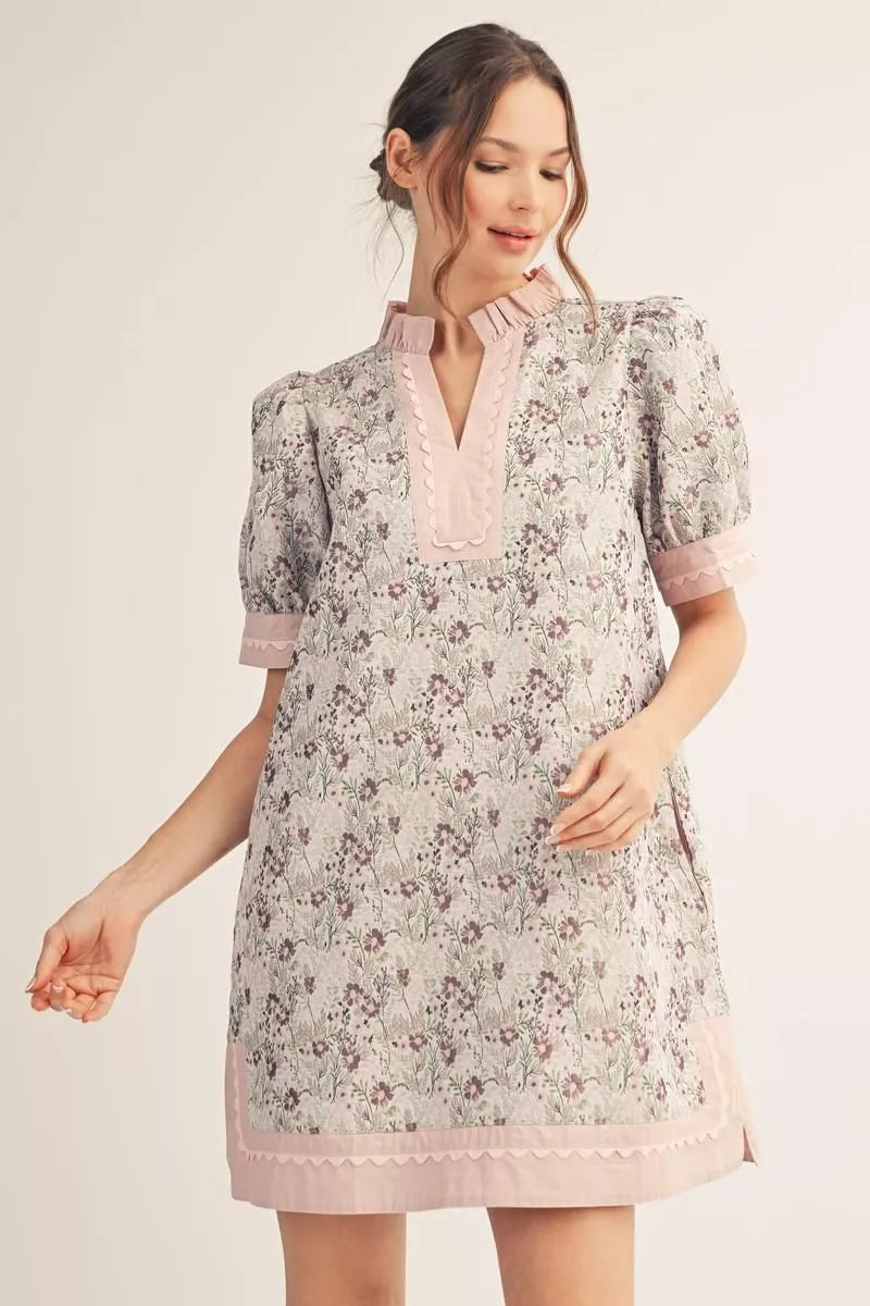 Adaline Blush Floral Dress