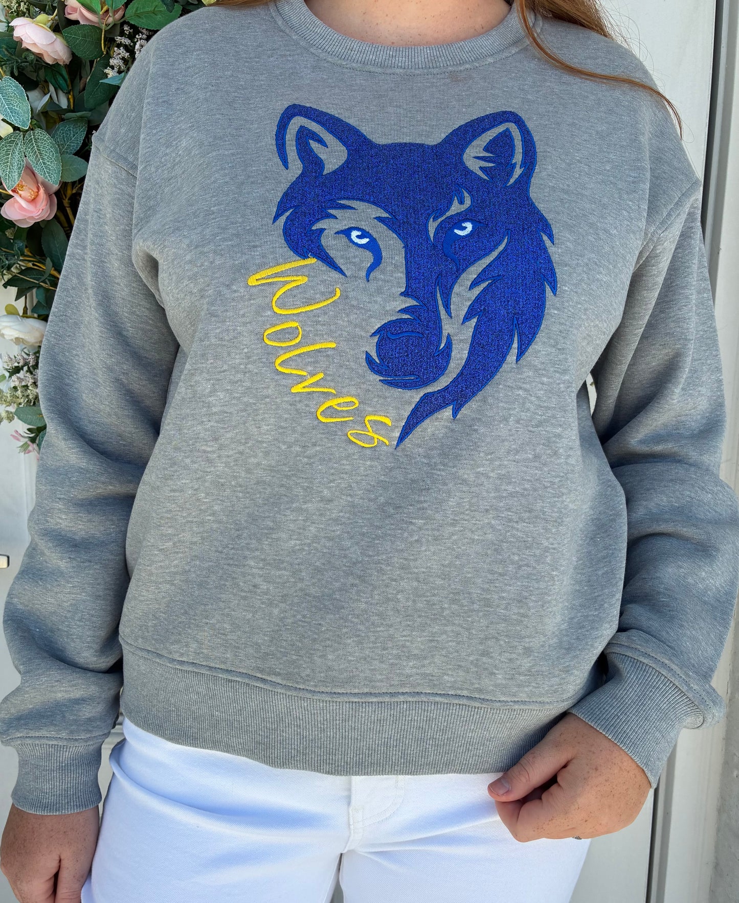 Wolves Ladies Cut Premium Crewneck