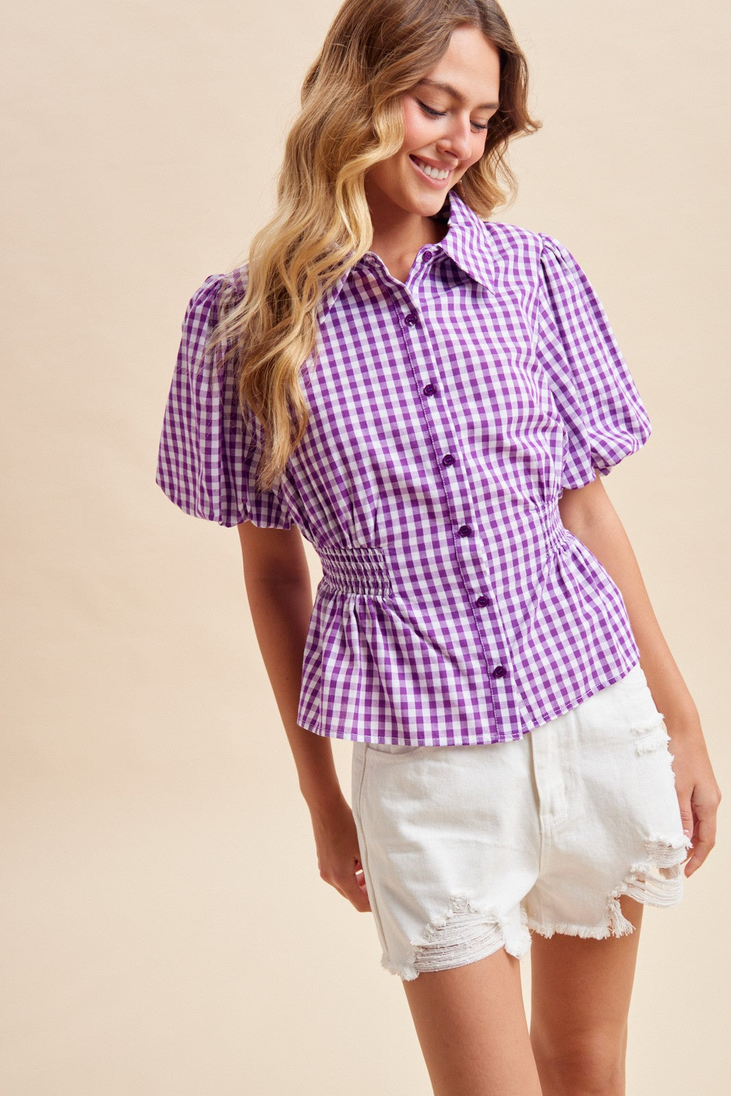 Louisiana Charm Gingham Top