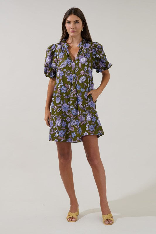 Aurora Shift Mini Dress Reverie