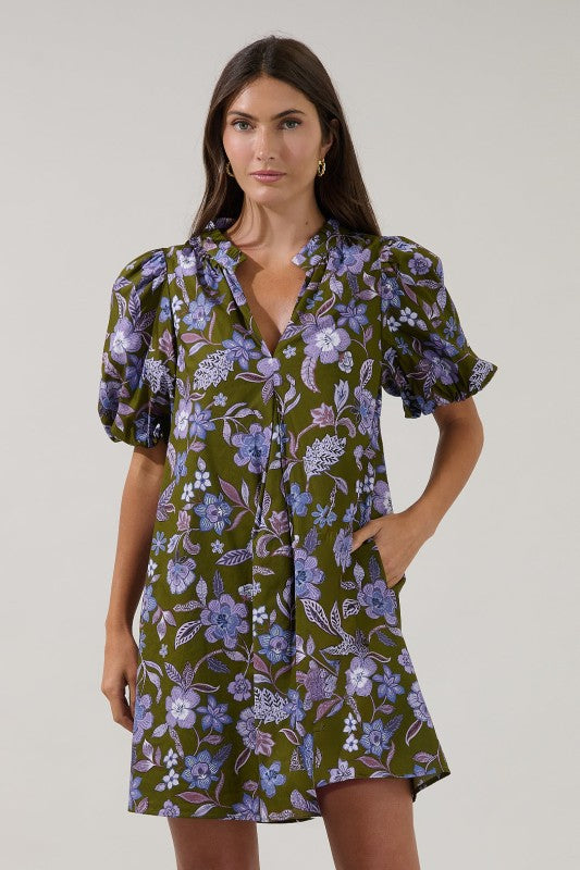 Aurora Shift Mini Dress Reverie
