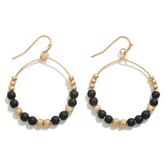 Stone bead Cir Drop