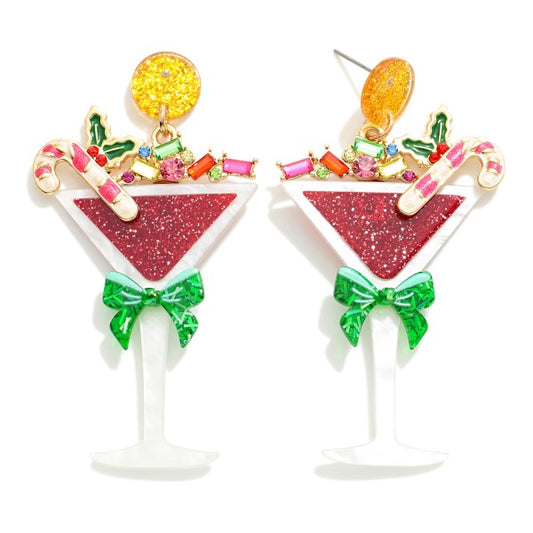 Christmas Cocktail Earrings