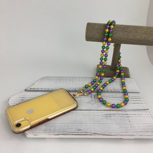 Brilliant Mardi Gras phone strap 