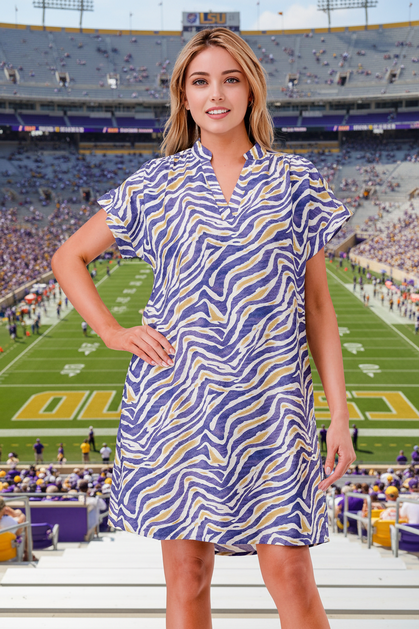 Tiger Stripes Shift Dress