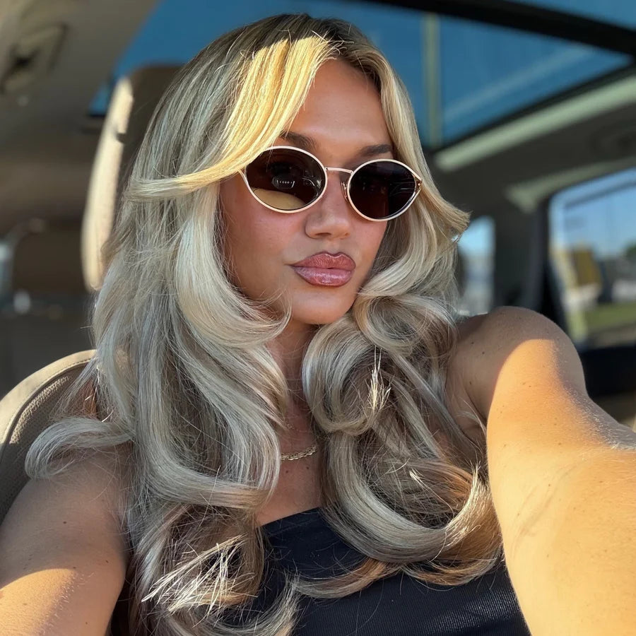 DIFF Juliette Brushed Gold Sunglasses