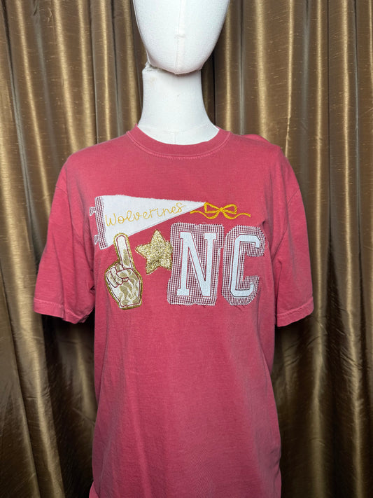 NCS Wolverines Spirit Flag Tshirt