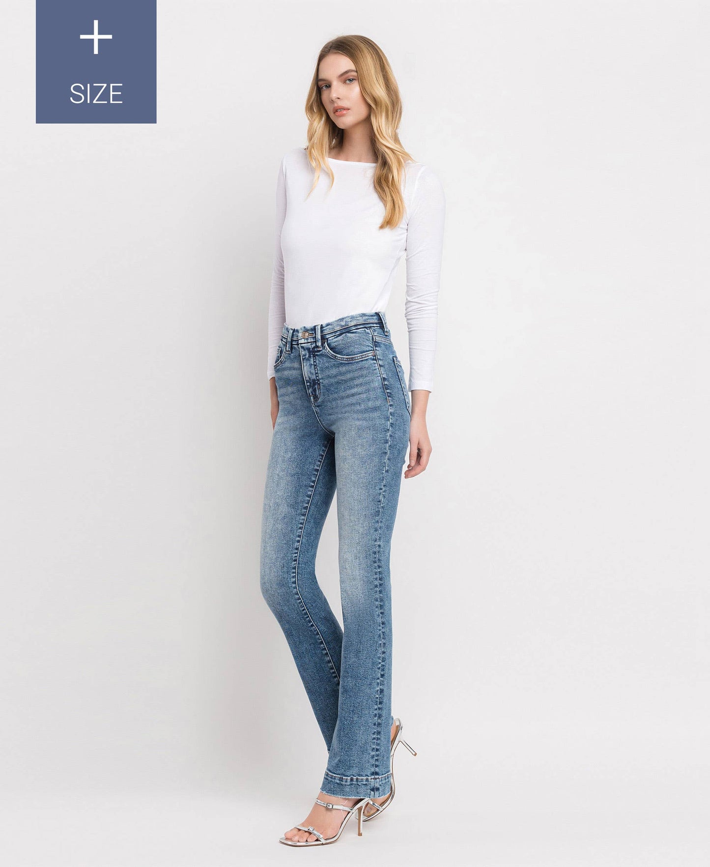 The Erica - High Rise Bootcut Jeans - Peacock Curves Collection