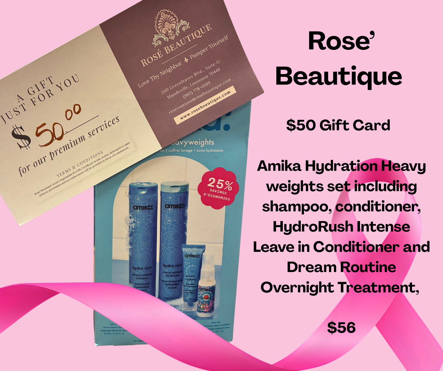 Breast Cancer Raffle Ticket - value $410