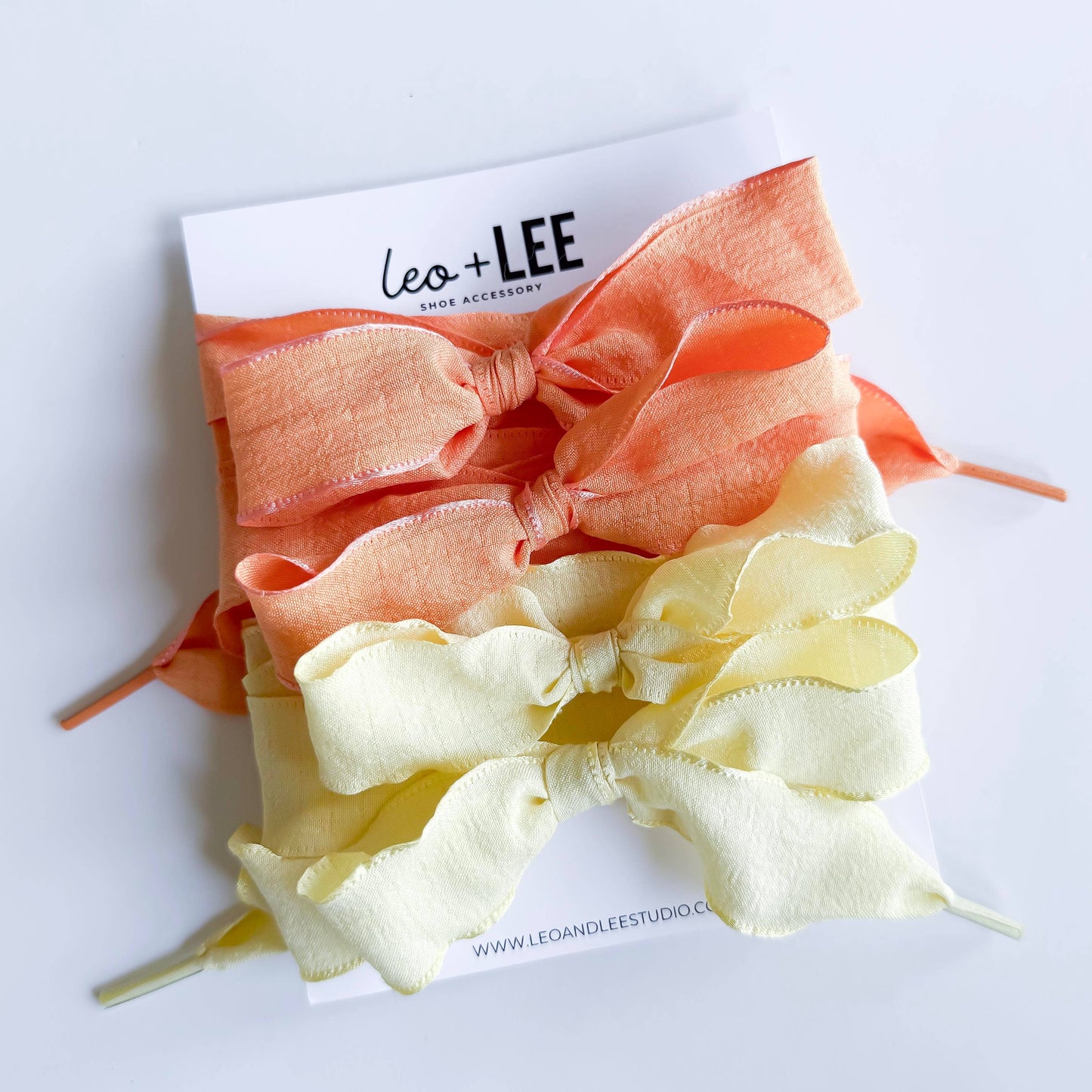  Shoe Lace Sets - Ribbon Bow Shoe Accessories