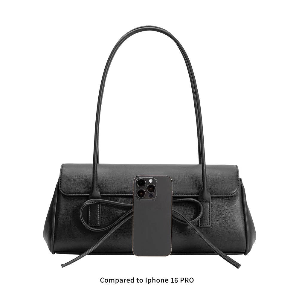 Bowie Black  Vegan Shoulder Bag