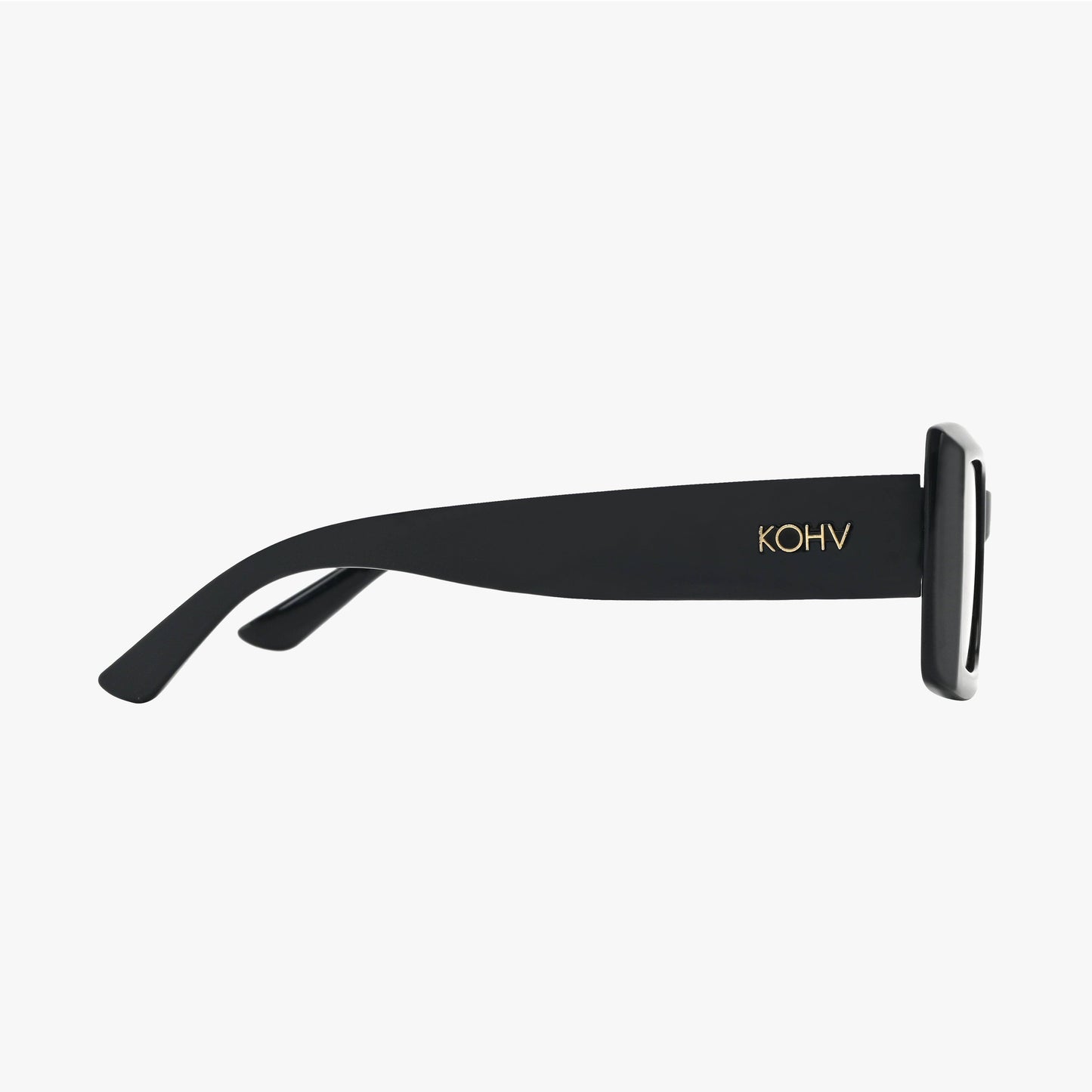 BREEZE MIDNIGHT AMBER Polarized Rectangle Fashion Sunglasses