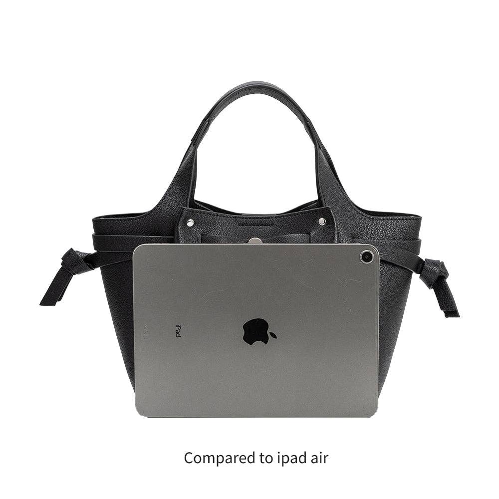Avril Nude Recycled Vegan Leather Top Handle Bag