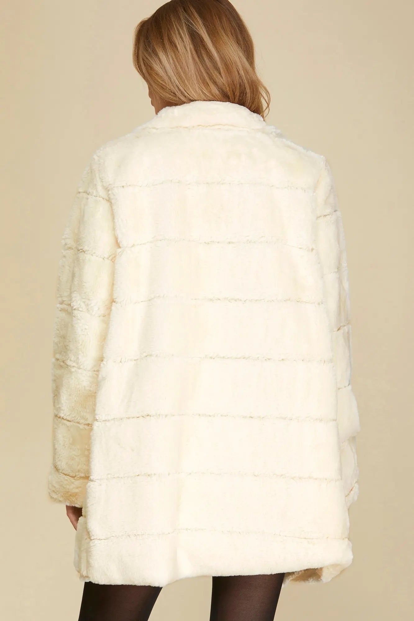 Ivory Faux Fur Jacket
