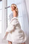 Ivory Faux Fur Jacket