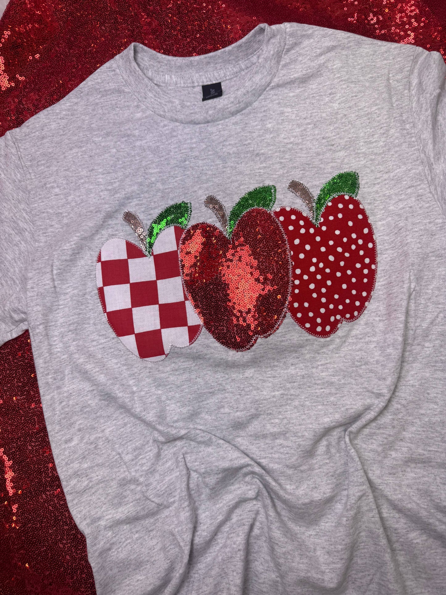 An Apple for the Teacher Sequin T-shirt