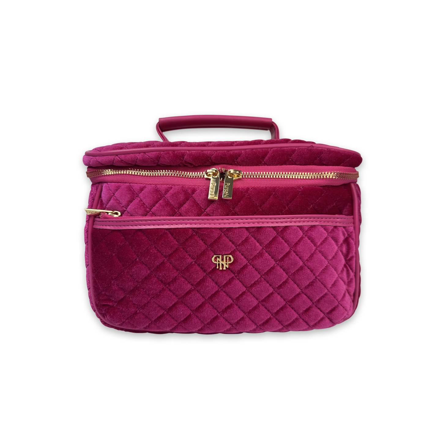 Classic Train Case - Fuchsia Velvet