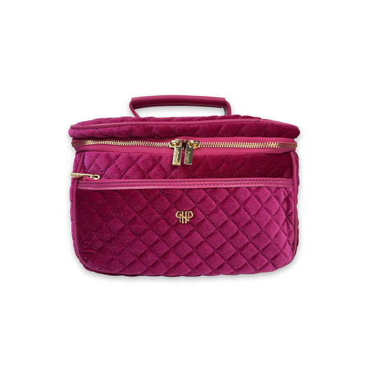 Classic Train Case - Fuchsia Velvet