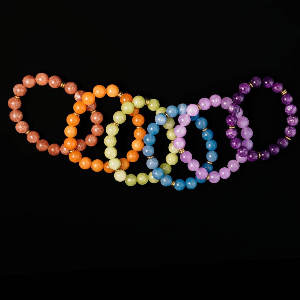Rally Beaded Bracelet-Lilac