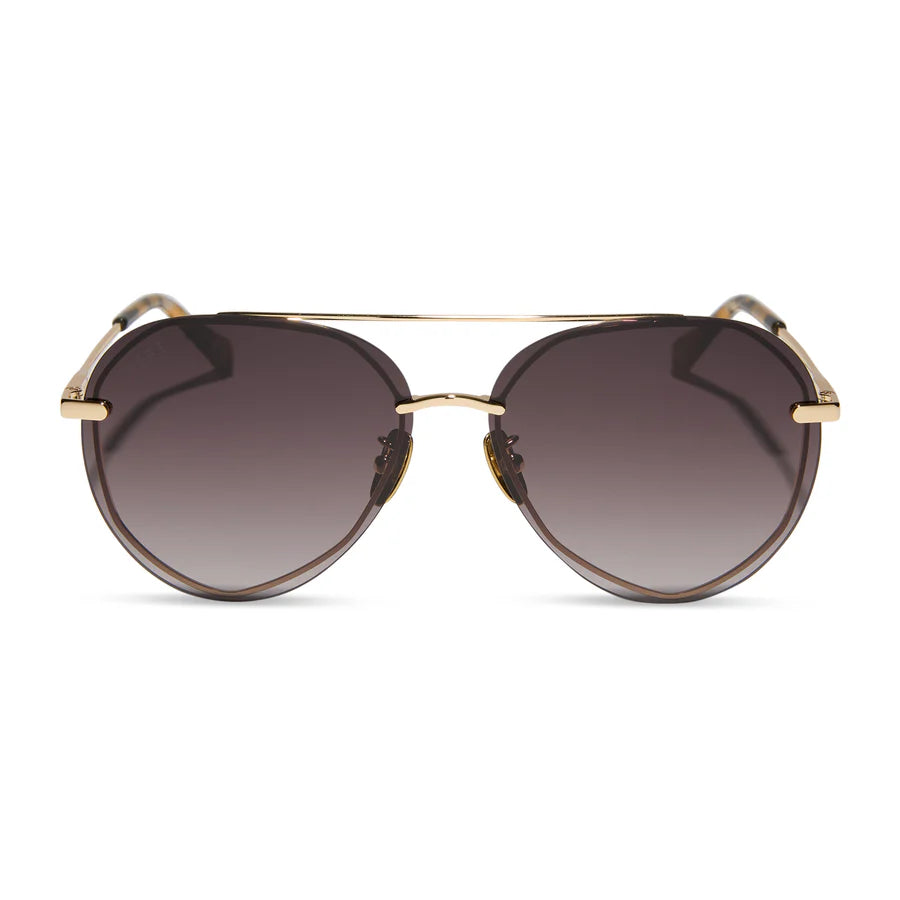 DIFF Lenox Gold + Sea Tortoise Sunglasses
