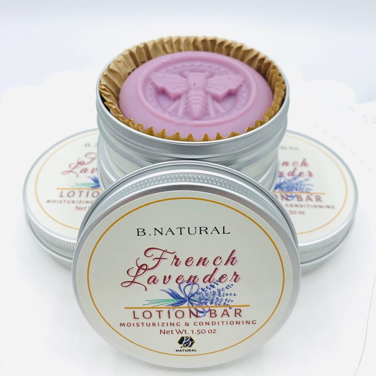 French Lavender Lotion Bar by B Natural