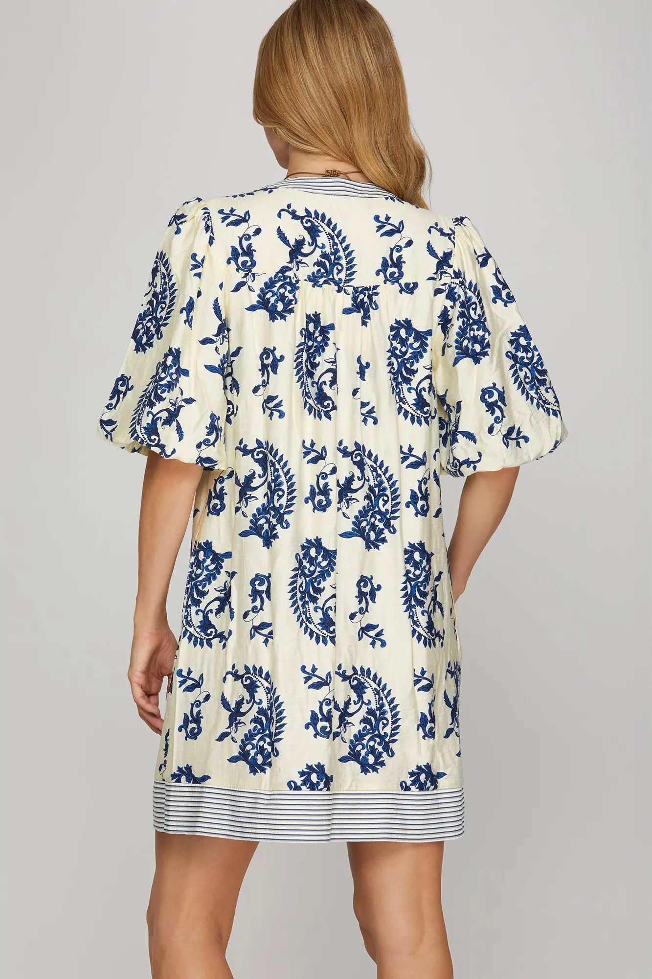 Indigo Garden Dress