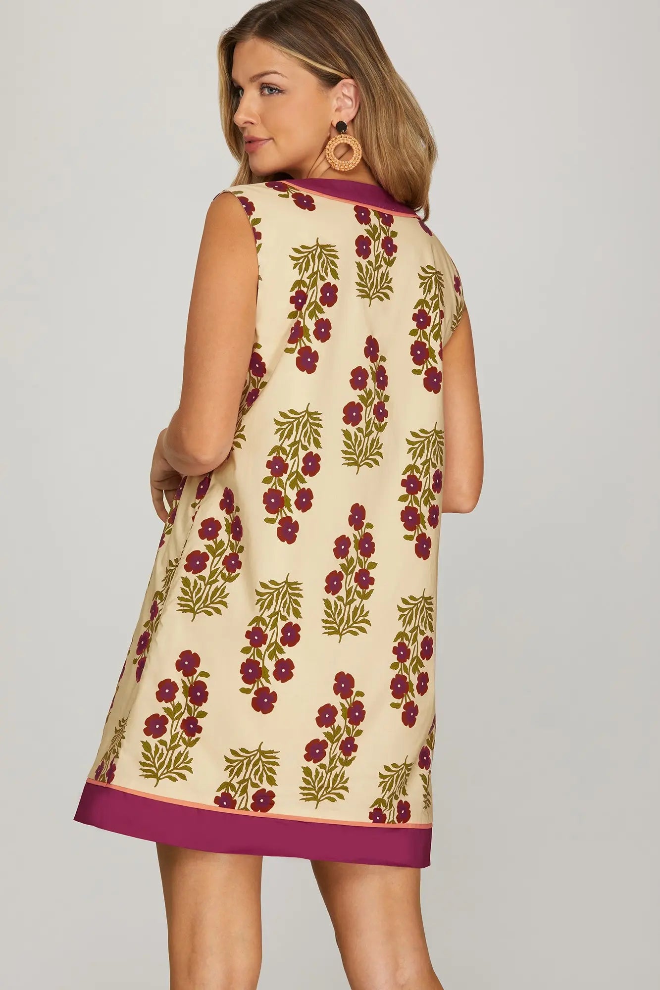 Francesca Sleeveless Contrast Mini Dress
