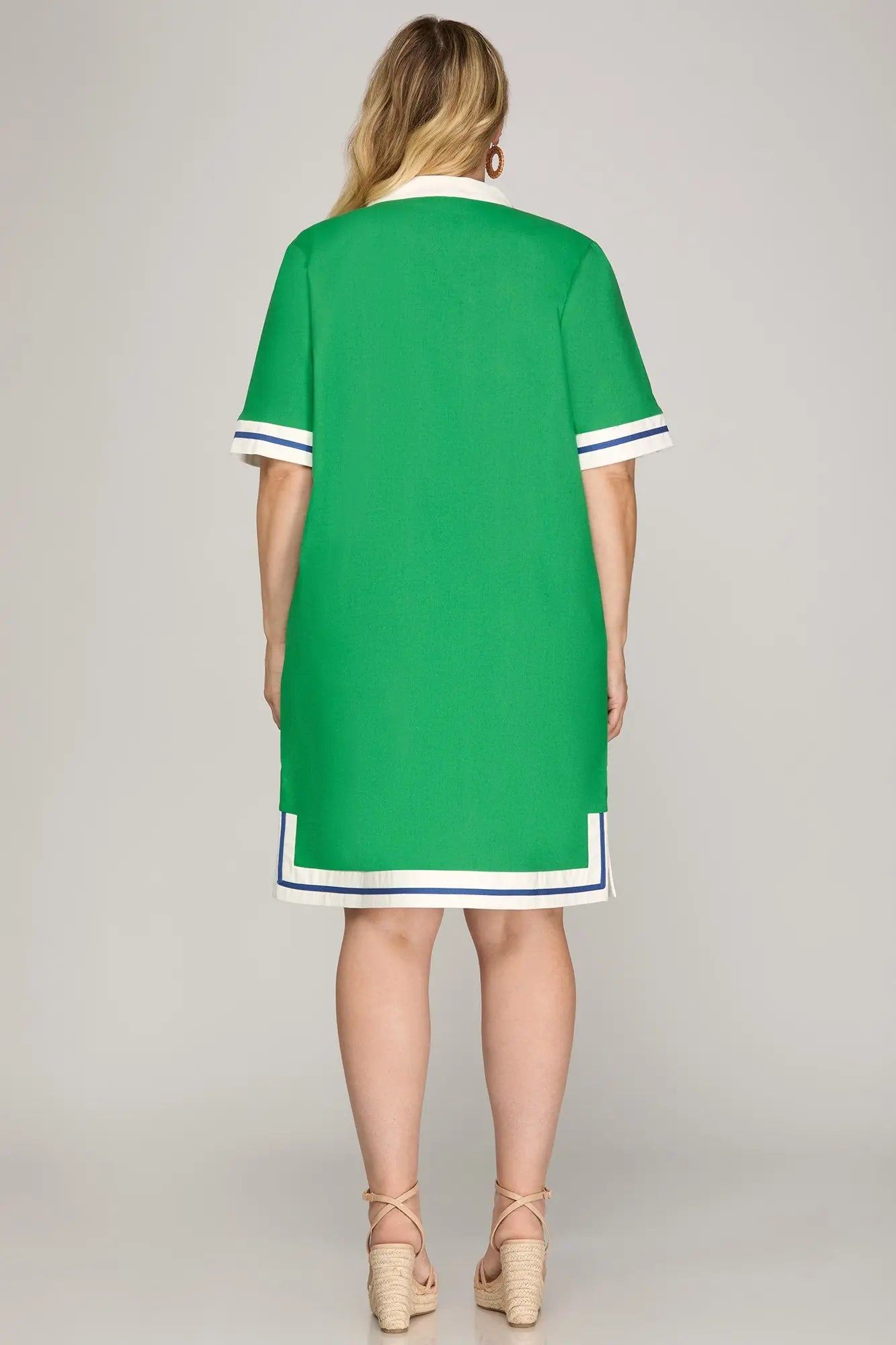 The Augusta Green Dress Peacock Curves