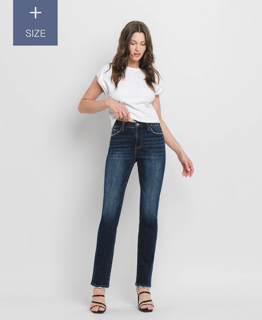 Loveret High Rise Slim Straight Jeans - Curvy