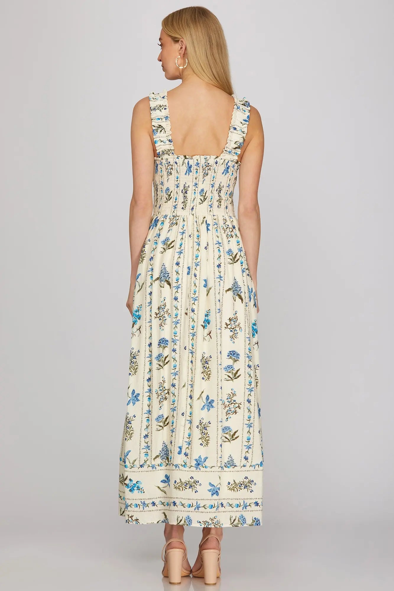 Vintage Days Blue Floral Maxi