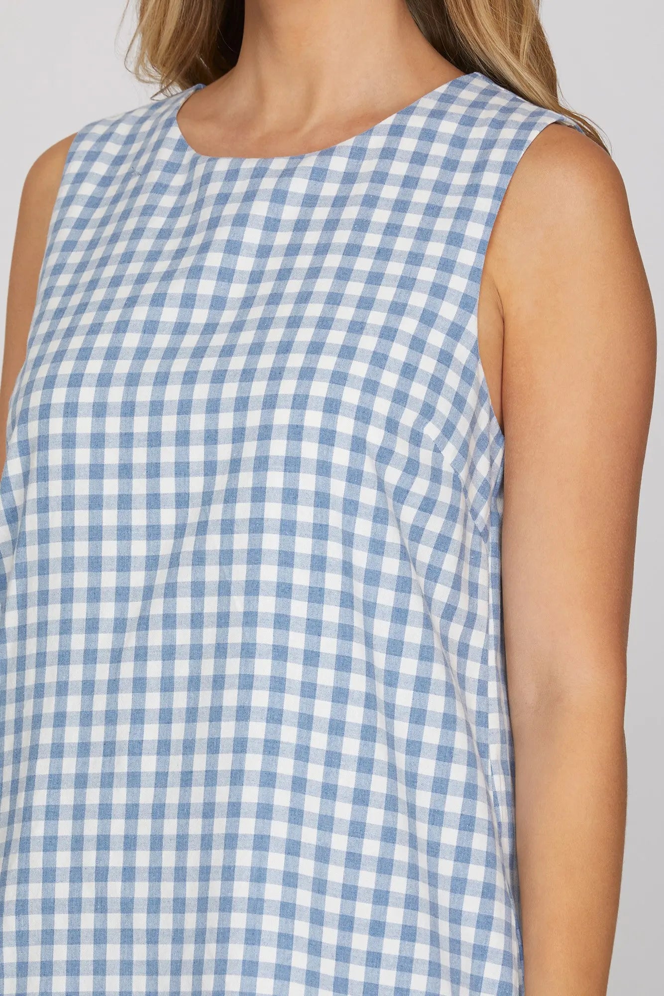 Southern Charms Blue Gingham Check Dress