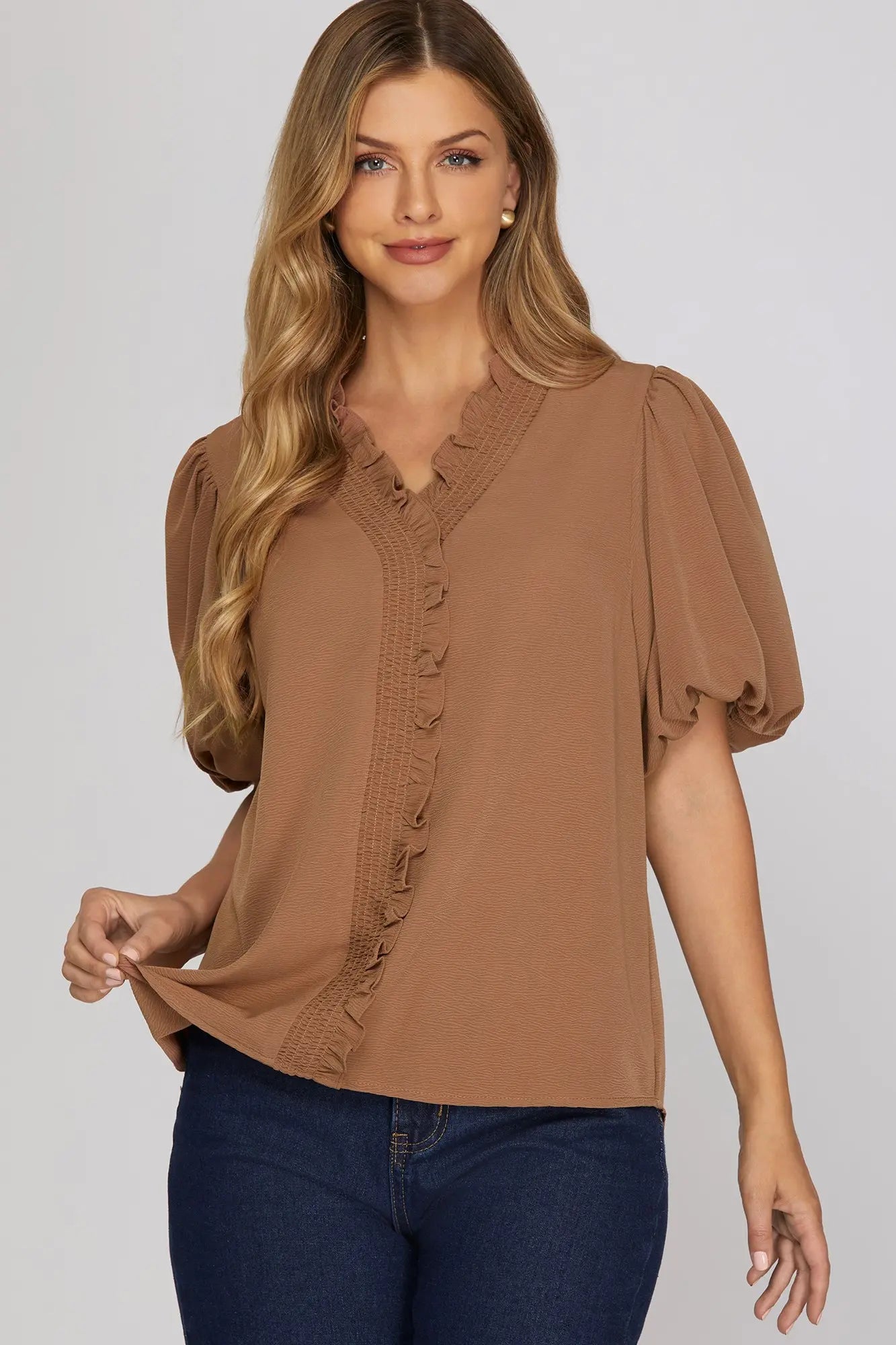 The Charolette Mocha Top