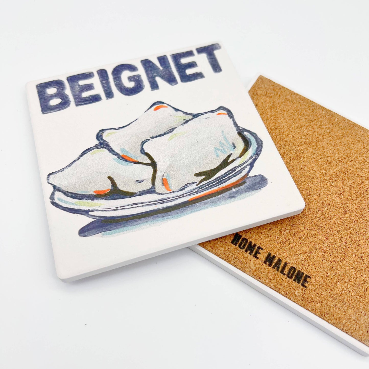 Beignet Coaster New Orleans Donut functional indoor decor