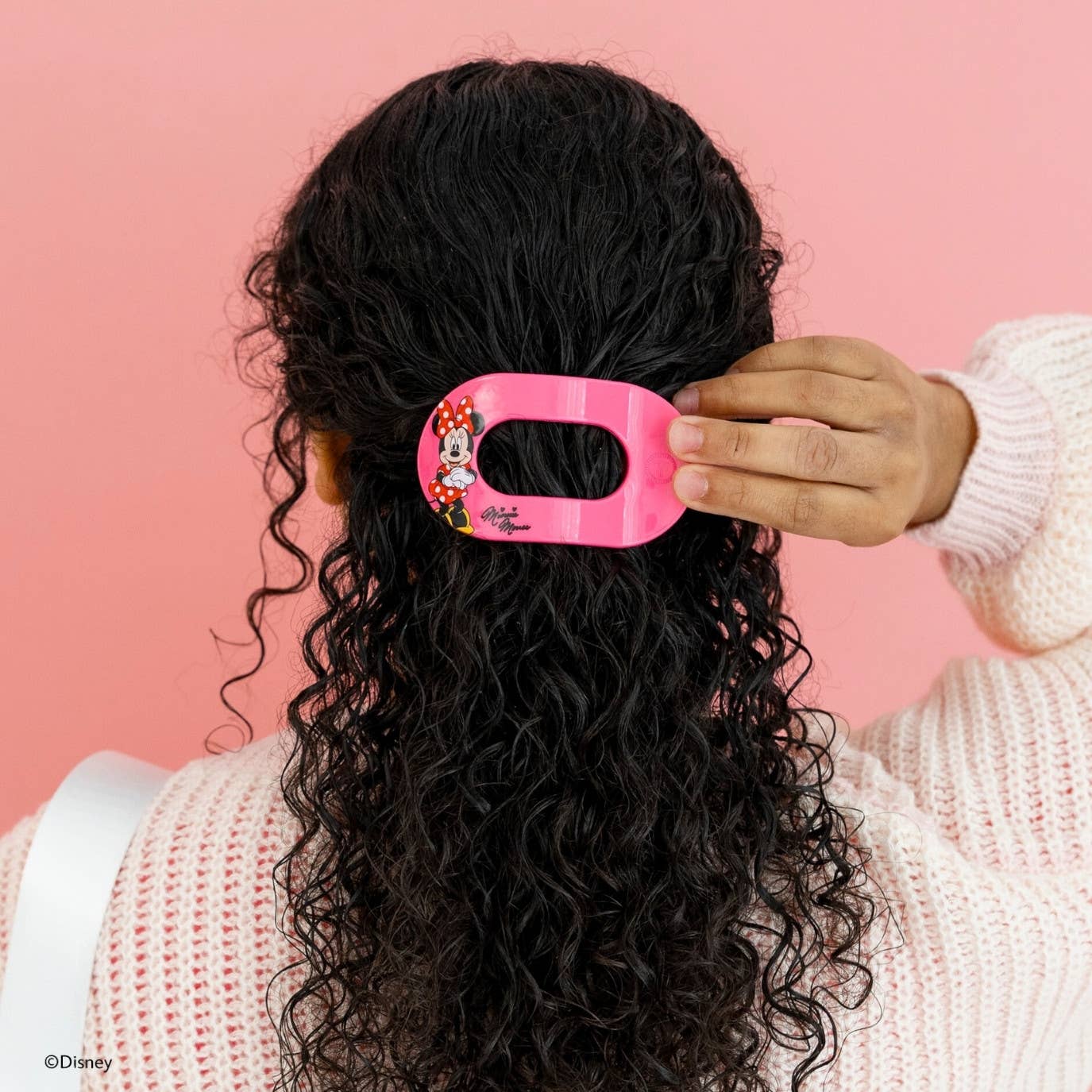 Flat Round Hair Clip | Medium | Minnie Mouse