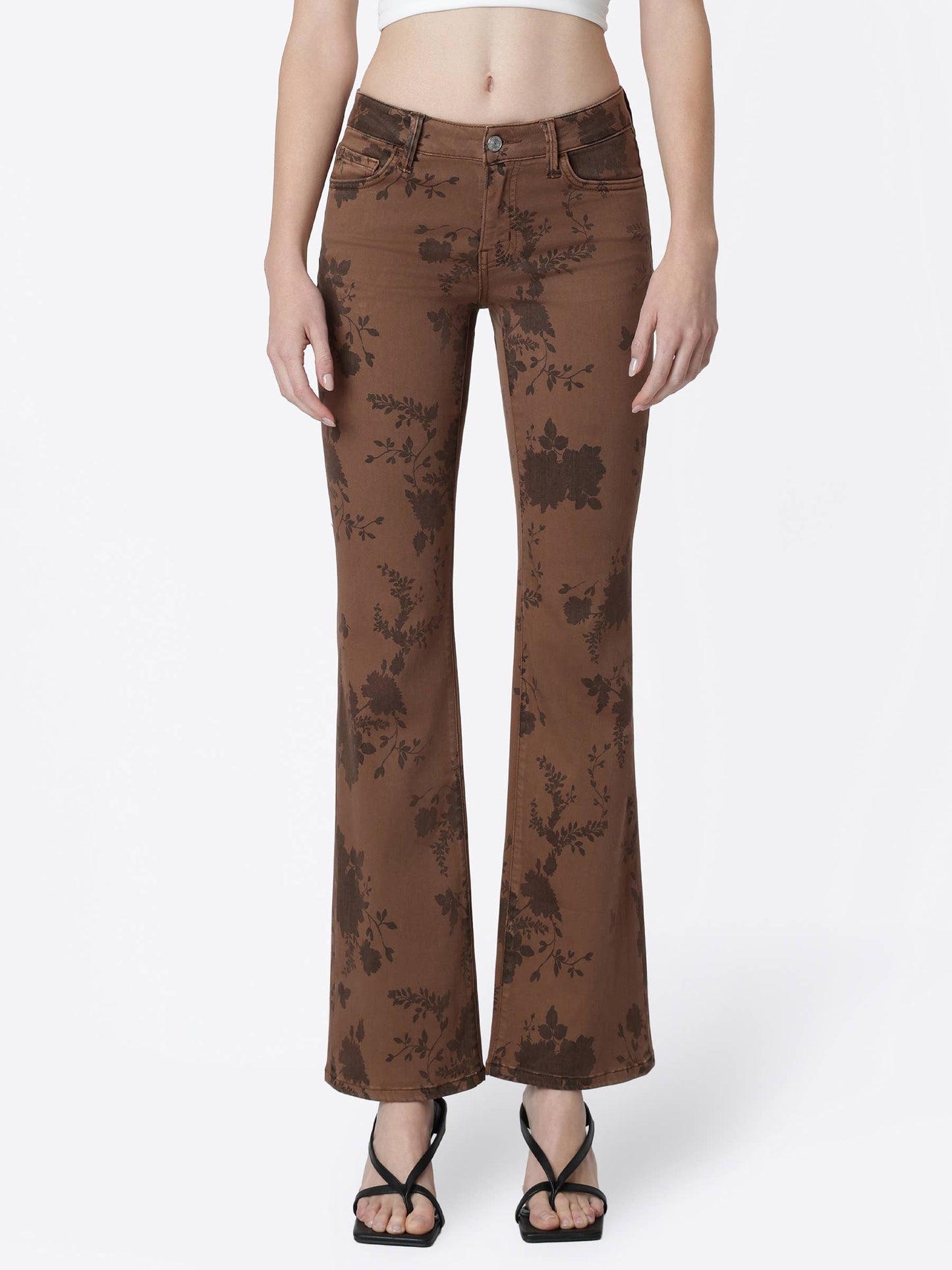Vintage Bloom Floral Bootcut Jeans