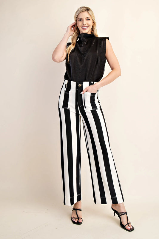 Colette Cropped Wide Leg Pants