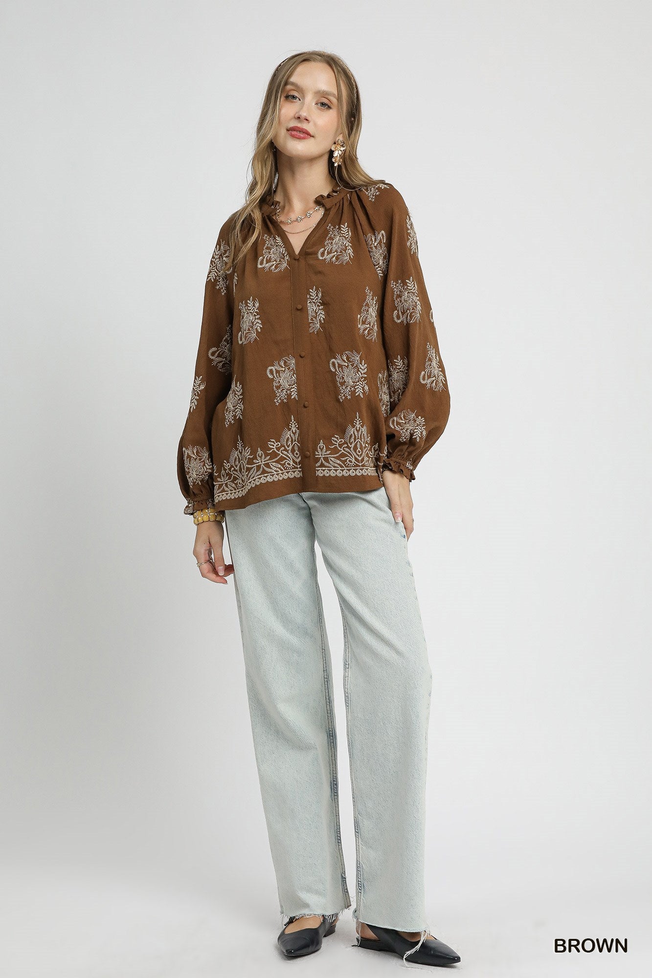 Fawn - The Blouse  Peacock  Curves