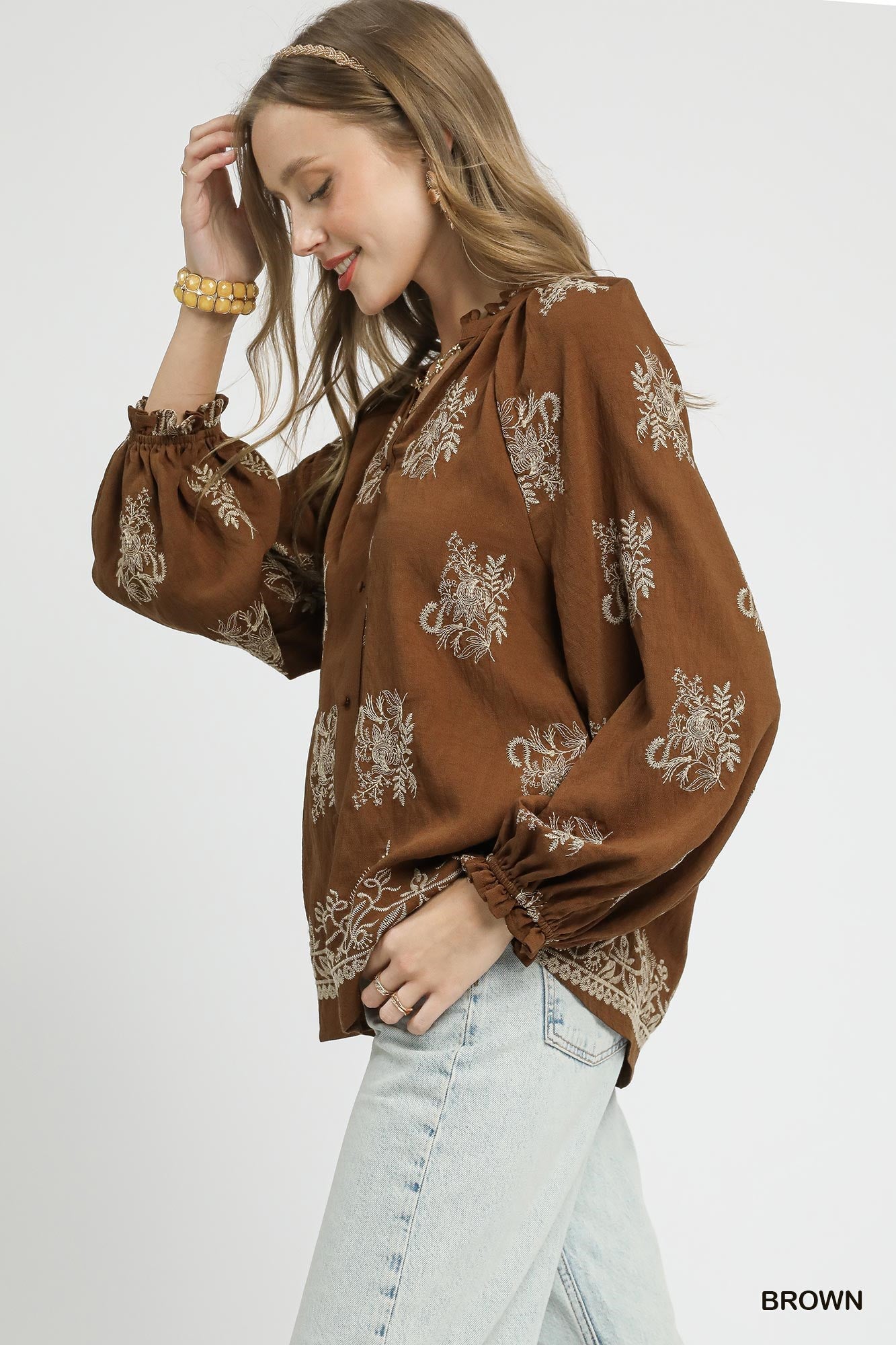 Fawn - The Blouse  Peacock  Curves