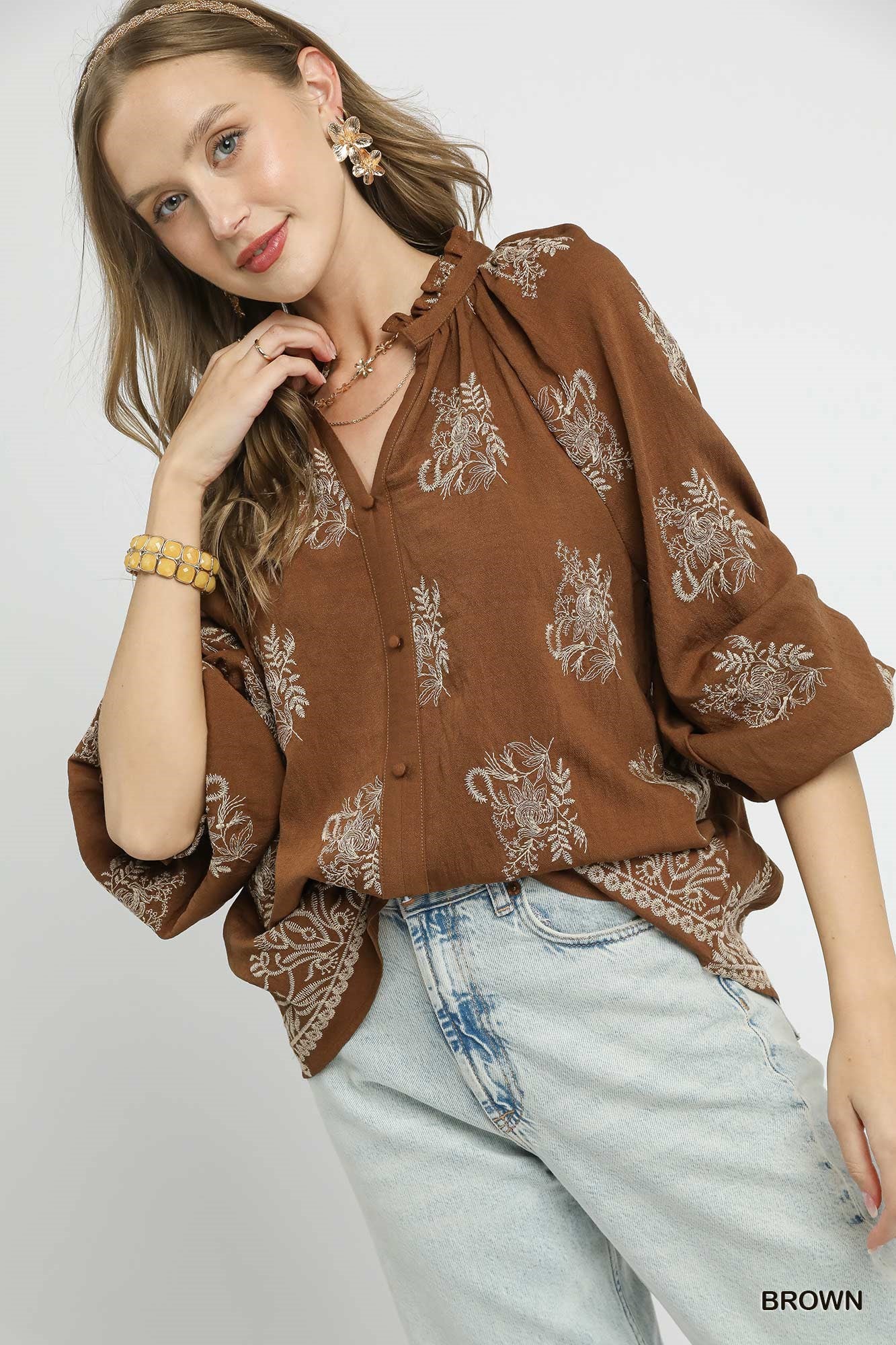 Fawn - The Blouse  Peacock  Curves